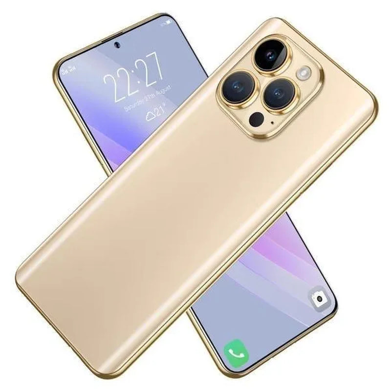 i15Pro Ultra 7,3 pouces Smartphone Grande Mémoire 4G / 5G Smartphone Ultra-mince 8GB + 256GB Visage Déverrouillage Double Carte SIM Téléphone Carte TF Smartphone