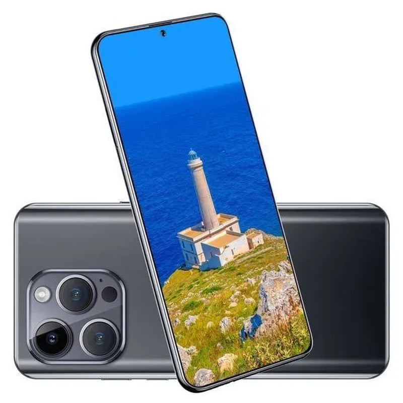 i15Pro Ultra 7,3 pouces Smartphone Grande Mémoire 4G / 5G Smartphone Ultra-mince 8GB + 256GB Visage Déverrouillage Double Carte SIM Téléphone Carte TF Smartphone