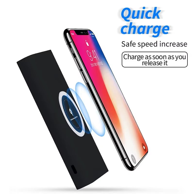 200000Mah Wireless Powerbank Portable Charger Twoway Wireless Fast Charging Powerbank Charger Type-C External Battery for Iphone