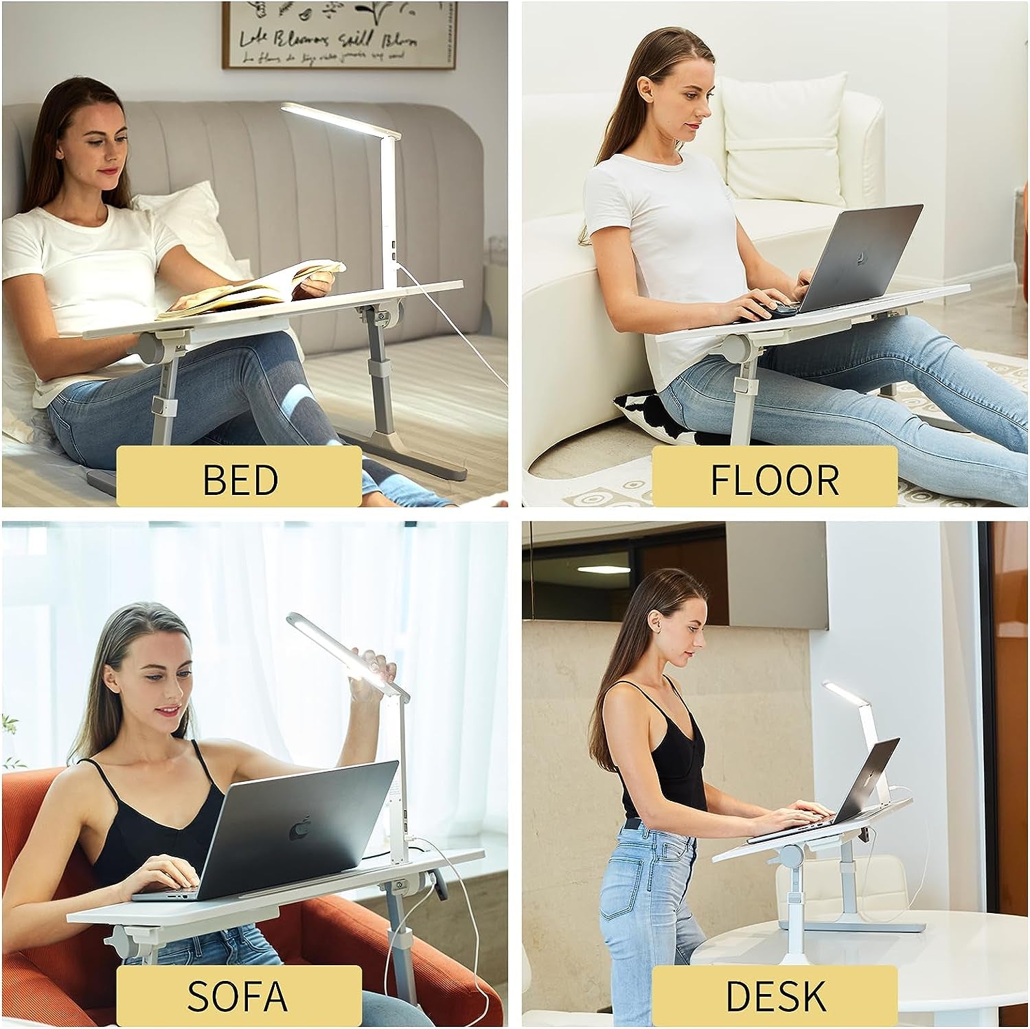 Portable Adjustable Notebook Folding Table