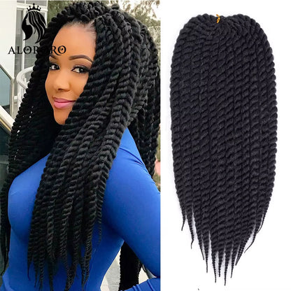 Havana Twist Crochet Hair 12Inch 18Inch 22Inch Synthetic Hair Extensions for Black Women Big Senegalese Twist Hair