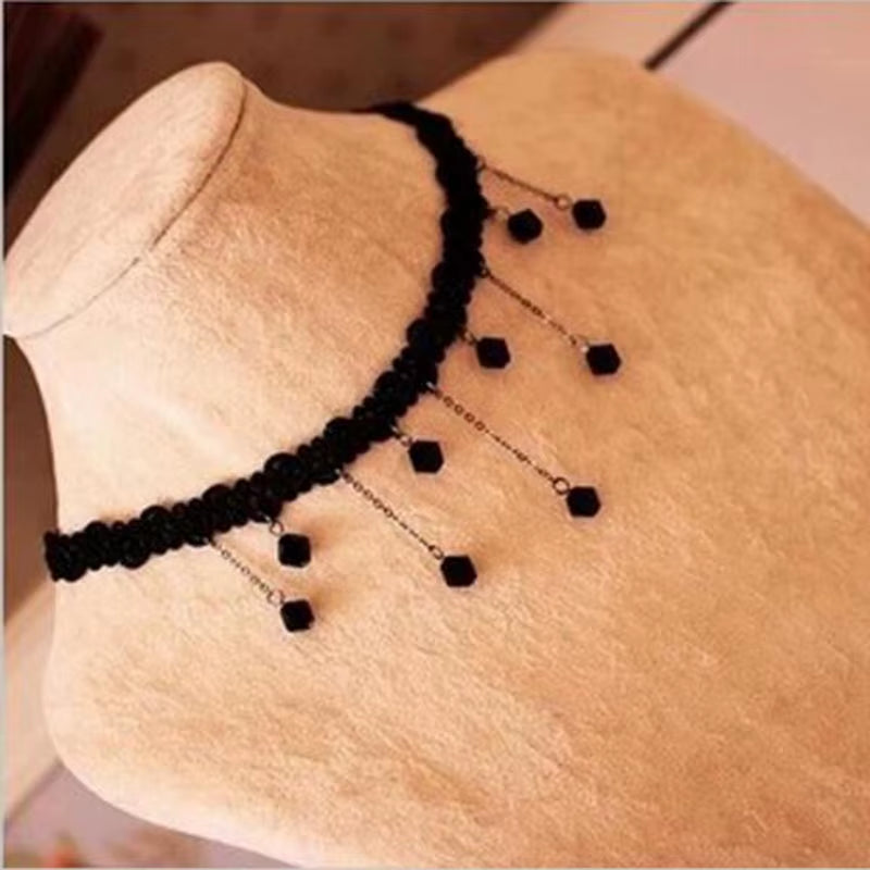 Wedding Lace Choker Necklaces Gland De Tatouage Choker Collier Noir Dentelle Choker Collier Vintage Femmes Bijoux De Mariage