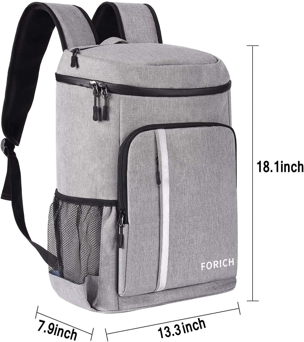 Leakproof Insulated Waterproof Backpack Cooler Bag - Lightweight Soft Cooler for Men and Women, Ideal for Work Lunches, Picnics, Camping, and Hiking, Holds Up to 30 Cans