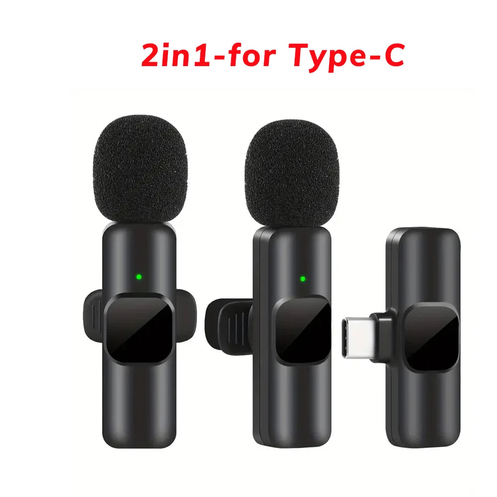 Professional Wireless Lavalier Microphone Perfect for Interviews Podcasts,Vlogs Videos for Iphone&Ipad-For Android,Ios and 3.5Mm