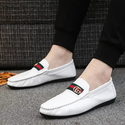 PU Leather Men'S Loafers Fashionable Men'S Casual Shoes Hot Selling Male Flats 2024 Walking Men'S Leisure Shoes Chaussure Hommes