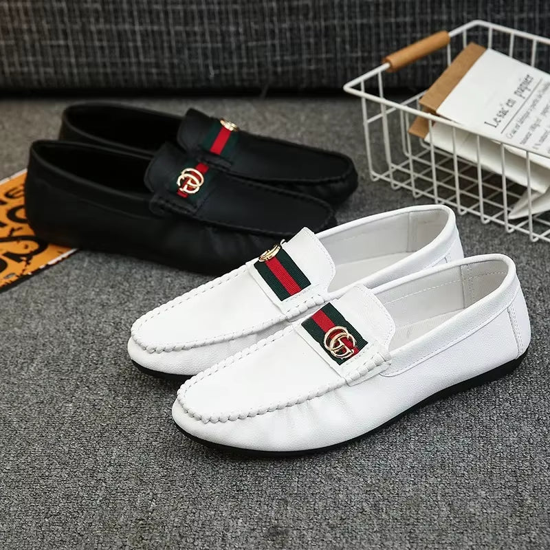 PU Leather Men'S Loafers Fashionable Men'S Casual Shoes Hot Selling Male Flats 2024 Walking Men'S Leisure Shoes Chaussure Hommes