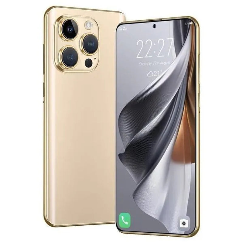 i15Pro Ultra 7,3 pouces Smartphone Grande Mémoire 4G / 5G Smartphone Ultra-mince 8GB + 256GB Visage Déverrouillage Double Carte SIM Téléphone Carte TF Smartphone