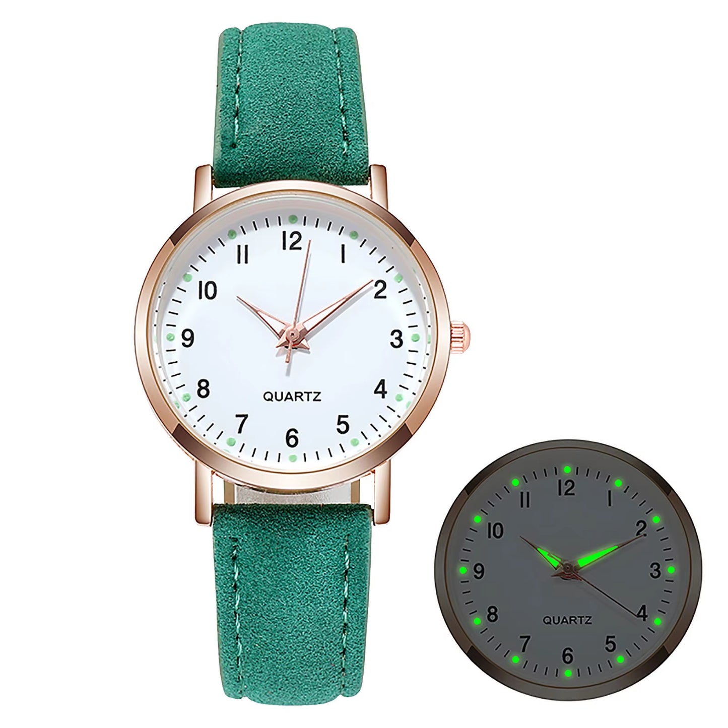 Montres Femmes Luxury Women Watches Luminous Leather Strap Digital Wristwatches Casual Business Wrist Clock Dress Reloj Mujer