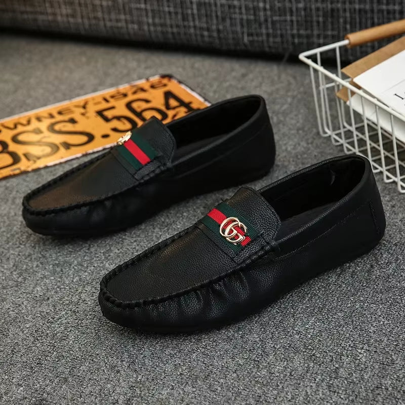 PU Leather Men'S Loafers Fashionable Men'S Casual Shoes Hot Selling Male Flats 2024 Walking Men'S Leisure Shoes Chaussure Hommes