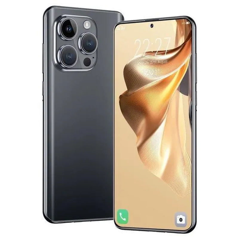 i15Pro Ultra 7,3 pouces Smartphone Grande Mémoire 4G / 5G Smartphone Ultra-mince 8GB + 256GB Visage Déverrouillage Double Carte SIM Téléphone Carte TF Smartphone